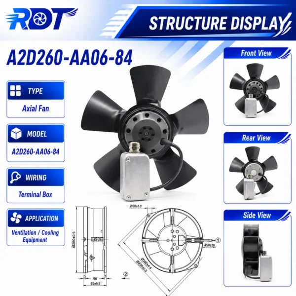 Axial Fan, Inverter, 230 V, Electric - view 2