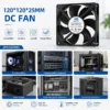 Axial Fan, IP65, Waterproof, 120mm, 25mm - view 2