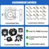 Axial Fan, IP68, Waterproof, 5.28CFM, 6.0mmH2O - view 5