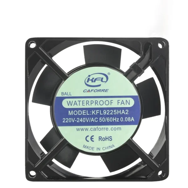 Axial Fan, KFL9225-W, 92x92x25mm, 220V, Waterproof - view 2
