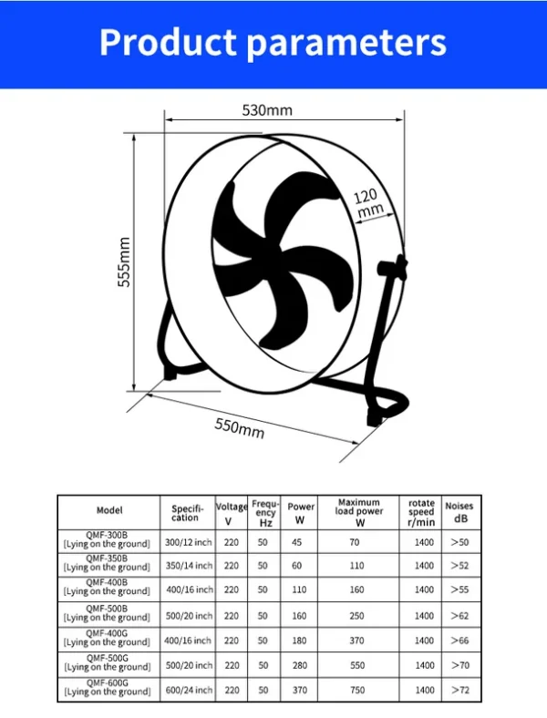 Axial Fan, QMF, 220V, 45 - view 5