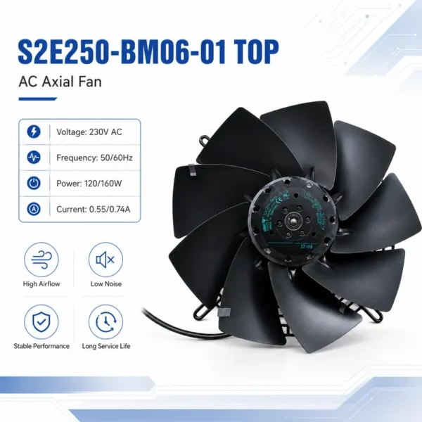 Axial Fan, S2E250-BM06-01, 230V - view 3