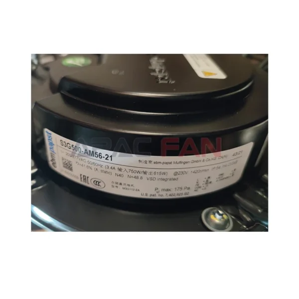 Axial Fan, S3G500-AM56-21, HVAC - view 3