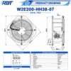 Axial Fan, W2E200-HH38-07, 230 V, Electric - view 3