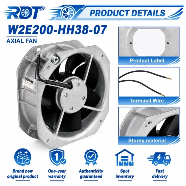 Axial Fan, W2E200-HH38-07, 230 V, Electric - view 5