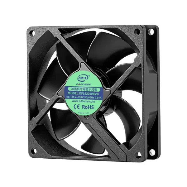 Axial Fan, Waterproof, 92x92x25mm, IP68, 3500RPM - view 3