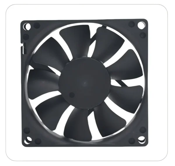 Axial Fan, WELLSUNFAN, Brushless, 12V/24V, 80x80x20mm - view 2