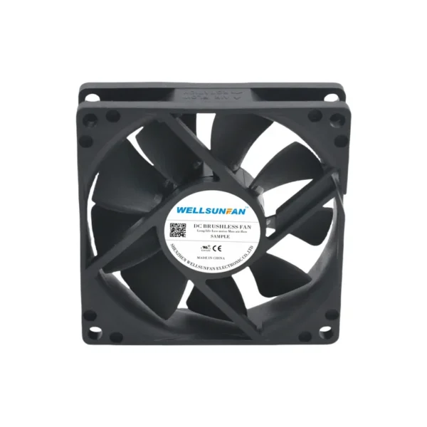 Axial Fan, WELLSUNFAN, Brushless, 12V/24V, 80x80x20mm - view 3