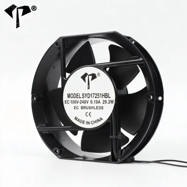Axial Fan, YD17251HBL, 110-220V, 172x150x51mm, PWM - view 3