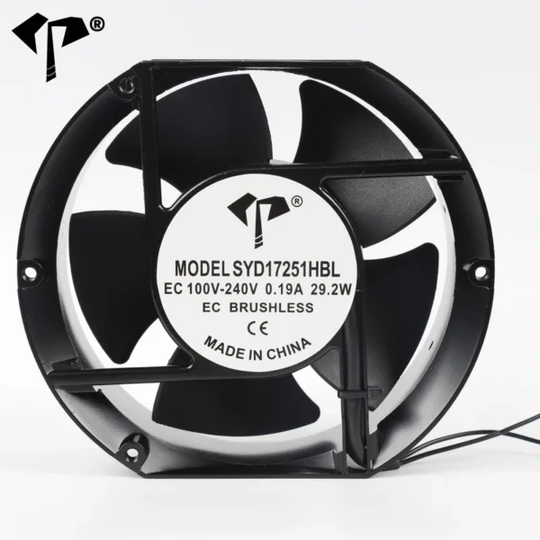 Axial Fan, YD17251HBL, 110-220V, 172x150x51mm, PWM - view 5