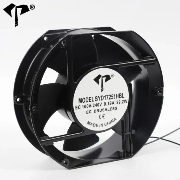 Axial Fan, YD17251HBL, 110-220V, 172x150x51mm, PWM - view 6