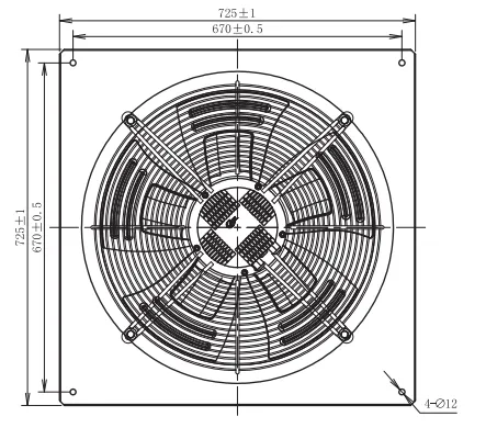 Axial Flow Blower, AFL, A3P550-EC137-053, Aluminum, 3-Year - view 2