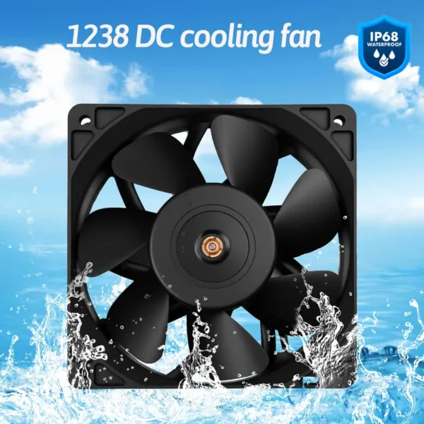 Axial Flow Cooling Fan, DC12038, 120mm, 12V, 24V - view 2