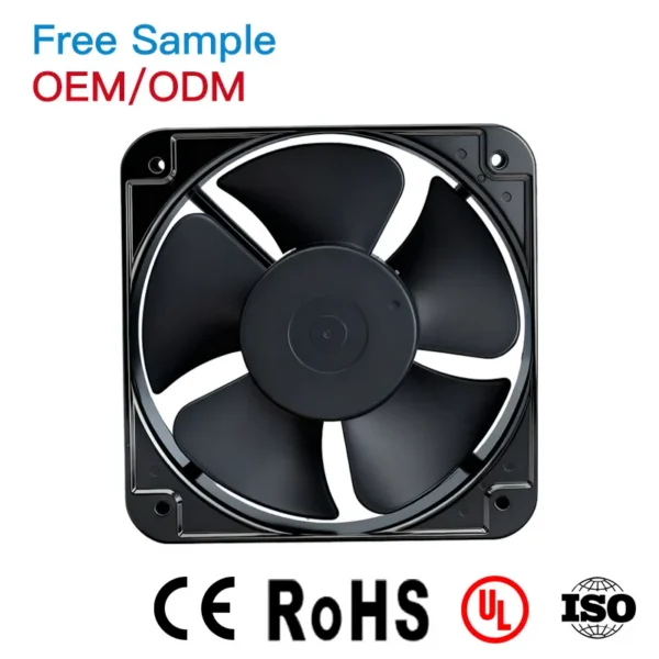 Axial Flow Cooling Fan, IP68/67/54, 200x200x60mm, 200mm