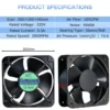 Axial Flow Cooling Fan, IP68/67/54, 200x200x60mm, 200mm - view 4