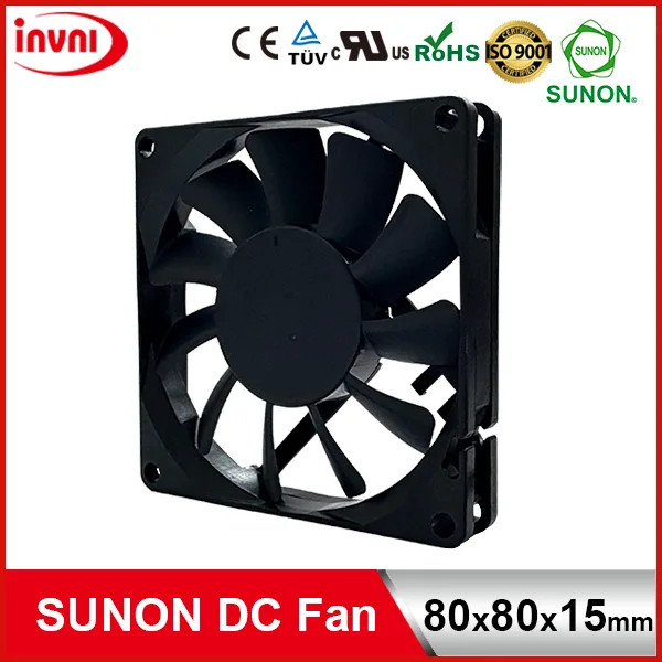 Axial Flow Cooling Fan, SUNON, 12V, Brushless, Plastic - view 2
