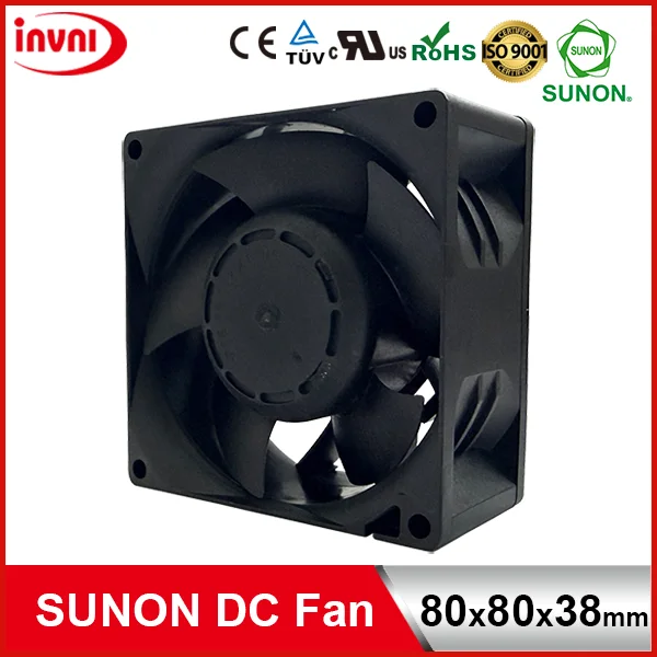Axial Flow Cooling Fan, SUNON, 24V, Brushless, Plastic - view 2