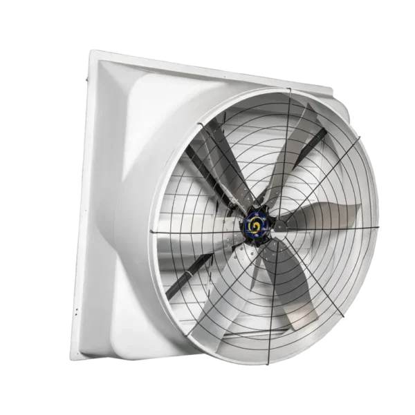 Axial Flow Exhaust Fan, 55", IP55, 38800CFM, Aluminum