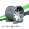 Axial Flow Exhaust Fan, Explosion-Proof, Cast, 450/650mm - view 2