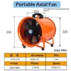 Axial Flow Exhaust Fan, Portable, Explosion-Proof, 380V/220V - view 6