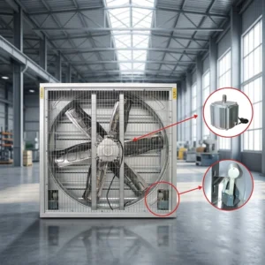 Axial Flow Exhaust Fan, Stainless, Steel, 1100W, 220V/380V
