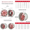 Axial Flow Fan, 100°C, 220V, AC - view 3