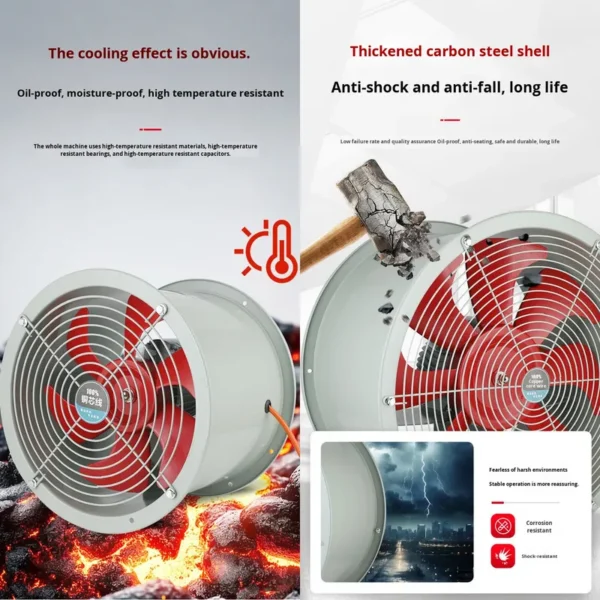 Axial Flow Fan, 100°C, 220V, AC - view 4