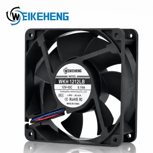 Axial Flow Fan, 120x120x25mm, WKH, 1212LB, 12V