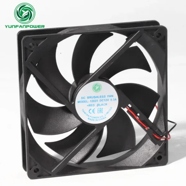 Axial Flow Fan, 12V, 0.28A, 2000RPM, 120mm