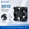 Axial Flow Fan, 3010, 5V/12V, 30mm, Plastic - view 4