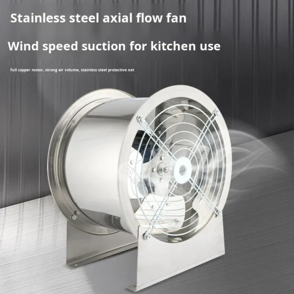 Axial Flow Fan, 304, Stainless, Steel, 380v - view 2