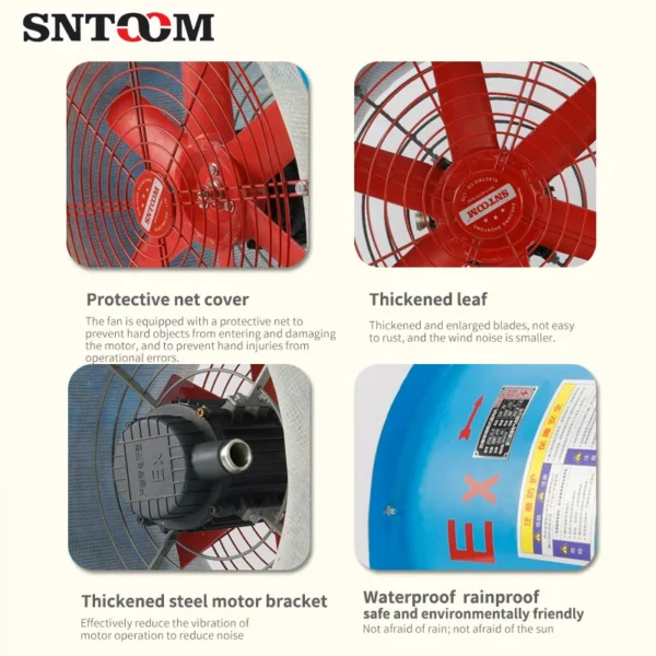 Axial Flow Fan, 380V, FRP, BT35-11, 0.15-5.5KW - view 4