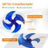 Axial Flow Fan, 4-blade, Plastic, 500*145*12-4 - view 2