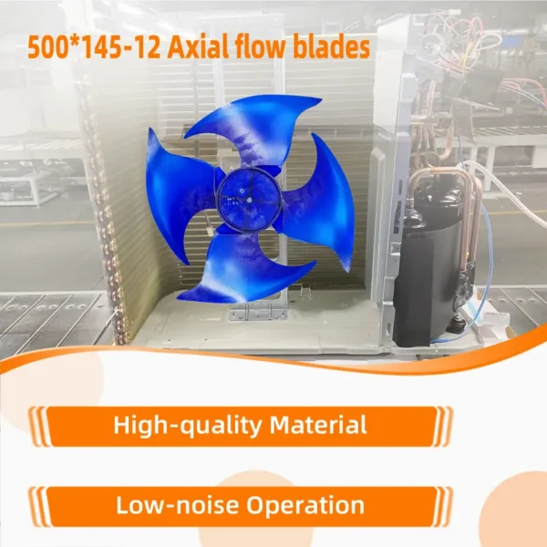 Axial Flow Fan, 4-blade, Plastic, 500*145*12-4 - view 4