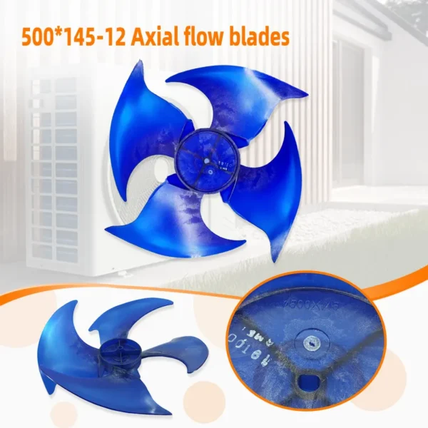 Axial Flow Fan, 4-blade, Plastic, 500*145*12-4 - view 5