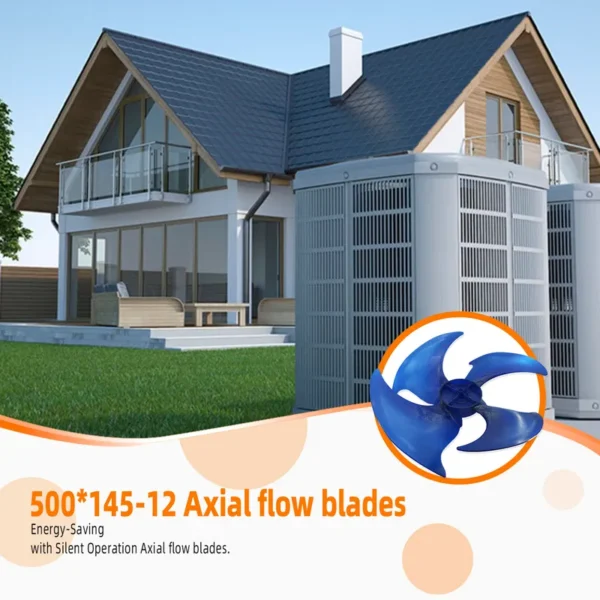 Axial Flow Fan, 4-blade, Plastic, 500*145*12-4 - view 6