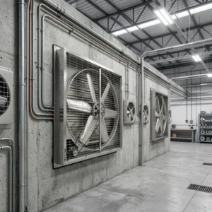 Axial Flow Fan, 400*400*300mm, Stainless, Steel