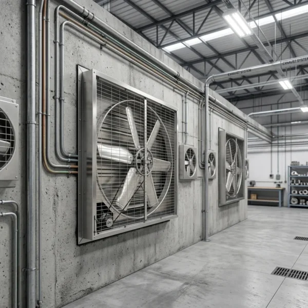 Axial Flow Fan, 400*400*300mm, Stainless, Steel