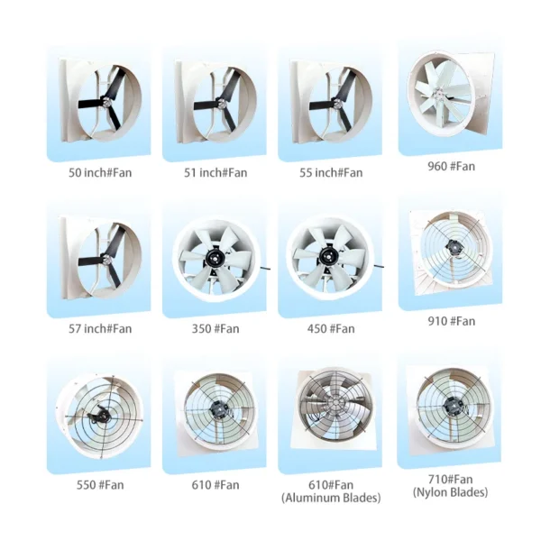Axial Flow Fan, 550mm, 8100m/h, EER18.9, FRP - view 4