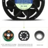 Axial Flow Fan, 7-Inch, 172x150x51mm, 115-280V, 260CFM - view 3