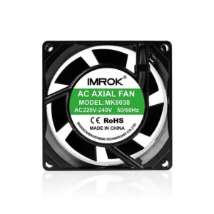 Axial Flow Fan, 8038, 220VAC, 110VAC, 80x80x38mm