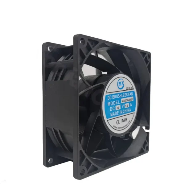 Axial Flow Fan, 92*38mm, 12V/24V, Plastic - view 2
