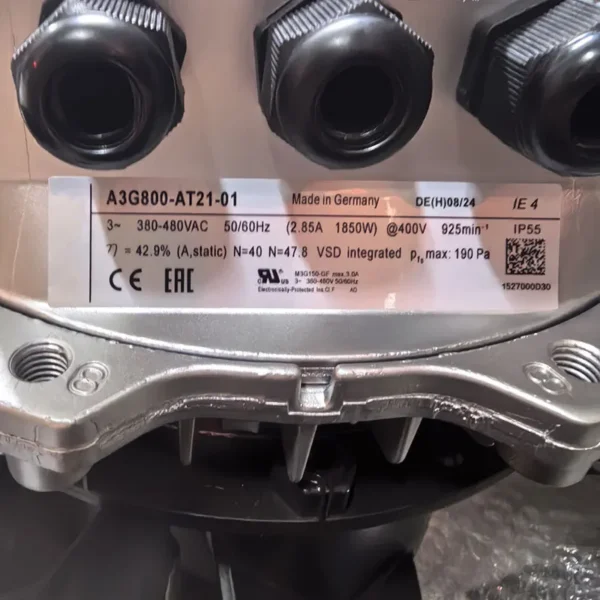 Axial Flow Fan, A3G800-AT21-01, 380/480V, 50/60HZ, 2.85A - view 5