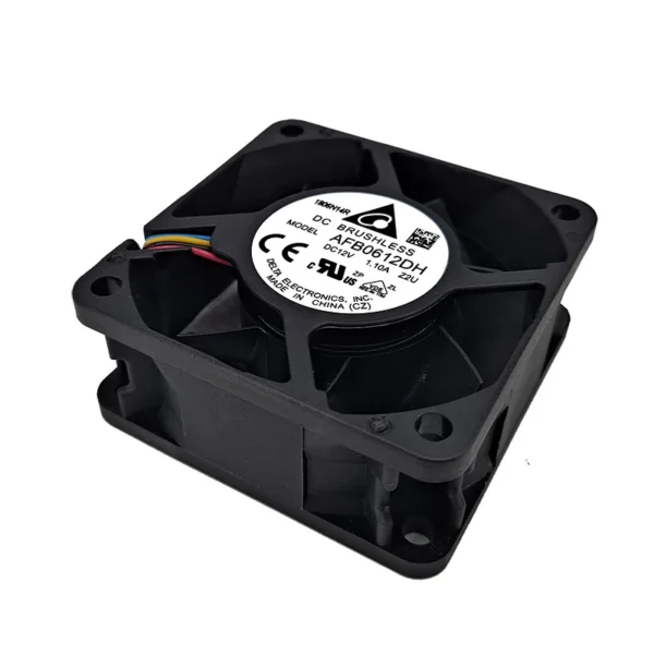 Axial Flow Fan, AFB0612DHZ2U, 12V, 1.1A, 60x60x25.4mm - view 2
