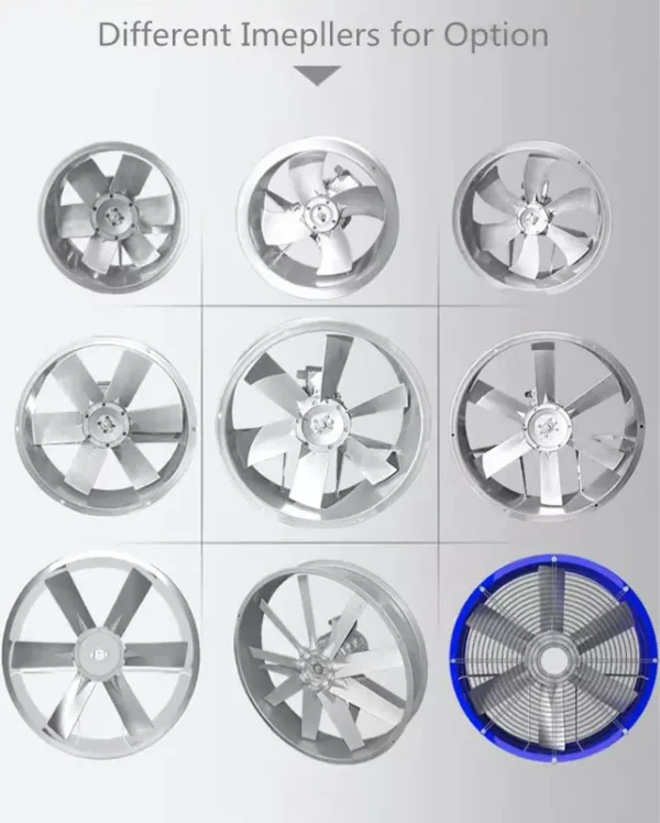 Axial Flow Fan, Aluminum, 220v, Electric - view 5