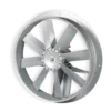 Axial Flow Fan, Aluminum, Wall