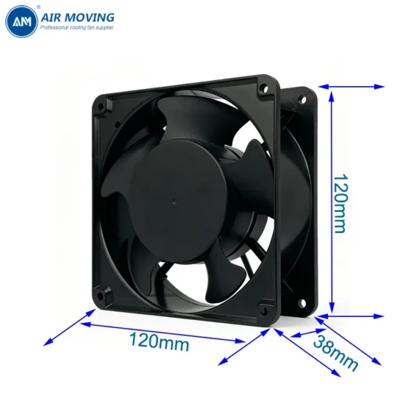 Axial Flow Fan, AM12038H2, 120x120x38mm, 220V, Brushless - view 3