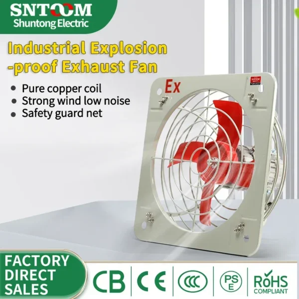 Axial Flow Fan, BFAG, Explosion-Proof, IP65