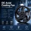 Axial Flow Fan, D1751P24B8PP356, 17251, 24V, 0.4A - view 2