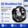 Axial Flow Fan, D1751P24B8PP356, 17251, 24V, 0.4A - view 3